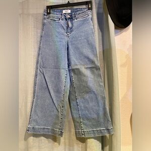 Size 24 Oat Colette Cropped Wide-Leg Pants